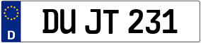 Trailer License Plate